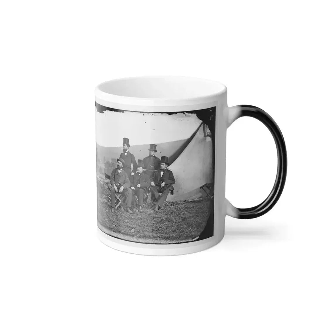 Antietam, Maryland. Allan Pinkerton and Visitors From Washington (U.S. Civil War) Color Changing Coffee Mug 11oz - Go Mug Yourself