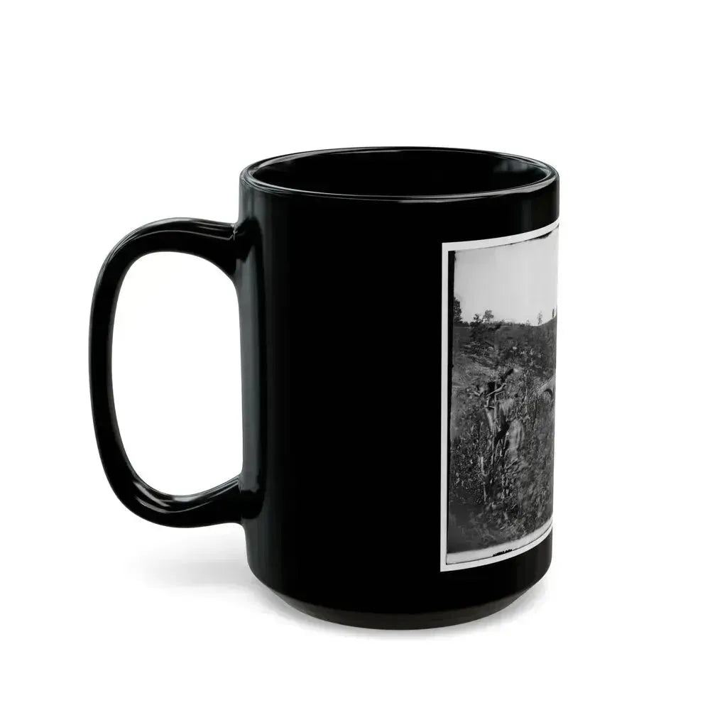 Antietam, Maryland. Antietam Bridge, Looking Down Stream (U.S. Civil War) Black Coffee Mug - Go Mug Yourself