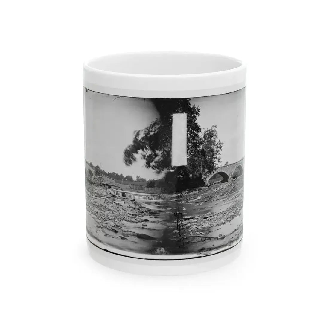 Antietam, Maryland. Antietam Bridge On Sharpsburg And Boonsboro Turnpike(2) (U.S. Civil War) White Coffee Mug 11oz - Go Mug Yourself