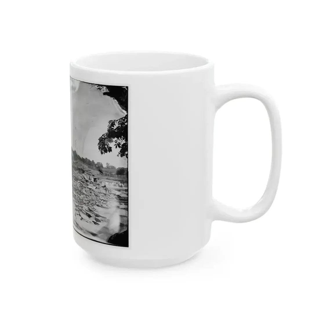 Antietam, Maryland. Antietam Bridge On Sharpsburg And Boonsboro Turnpike (U.S. Civil War) White Coffee Mug - Go Mug Yourself