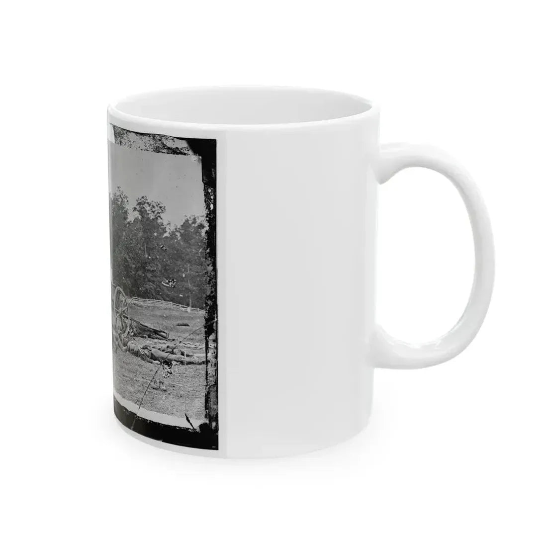 Antietam, Maryland. Bodies In Front Of The Dunker Church (U.S. Civil War) White Coffee Mug - Go Mug Yourself