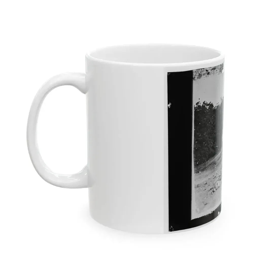 Antietam, Maryland. Bodies In Front Of The Dunker Church (U.S. Civil War) White Coffee Mug - Go Mug Yourself