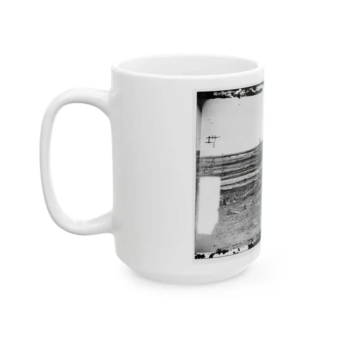 Antietam, Maryland. Bodies Of Confederate Soldiers By Fence On Hagerstown Pike (U.S. Civil War) White Coffee Mug - Go Mug Yourself