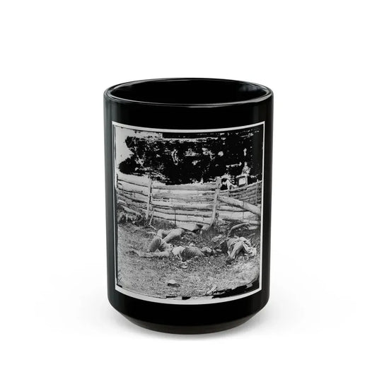 Antietam, Maryland. Bodies Of Dead, Louisiana Regiment (U.S. Civil War) Black Coffee Mug 15oz - Go Mug Yourself