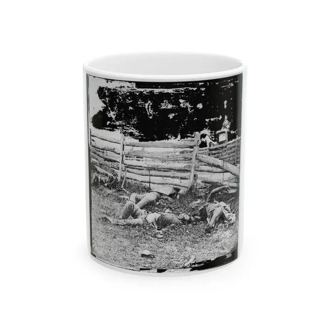 Antietam, Maryland. Bodies Of Dead, Louisiana Regiment (U.S. Civil War) White Coffee Mug 11oz - Go Mug Yourself