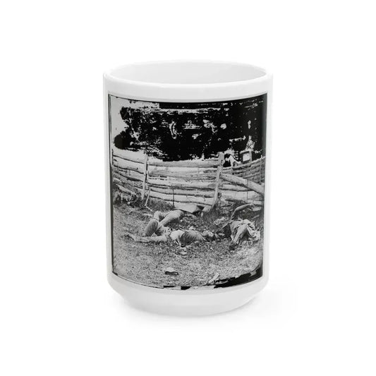 Antietam, Maryland. Bodies Of Dead, Louisiana Regiment (U.S. Civil War) White Coffee Mug 15oz - Go Mug Yourself