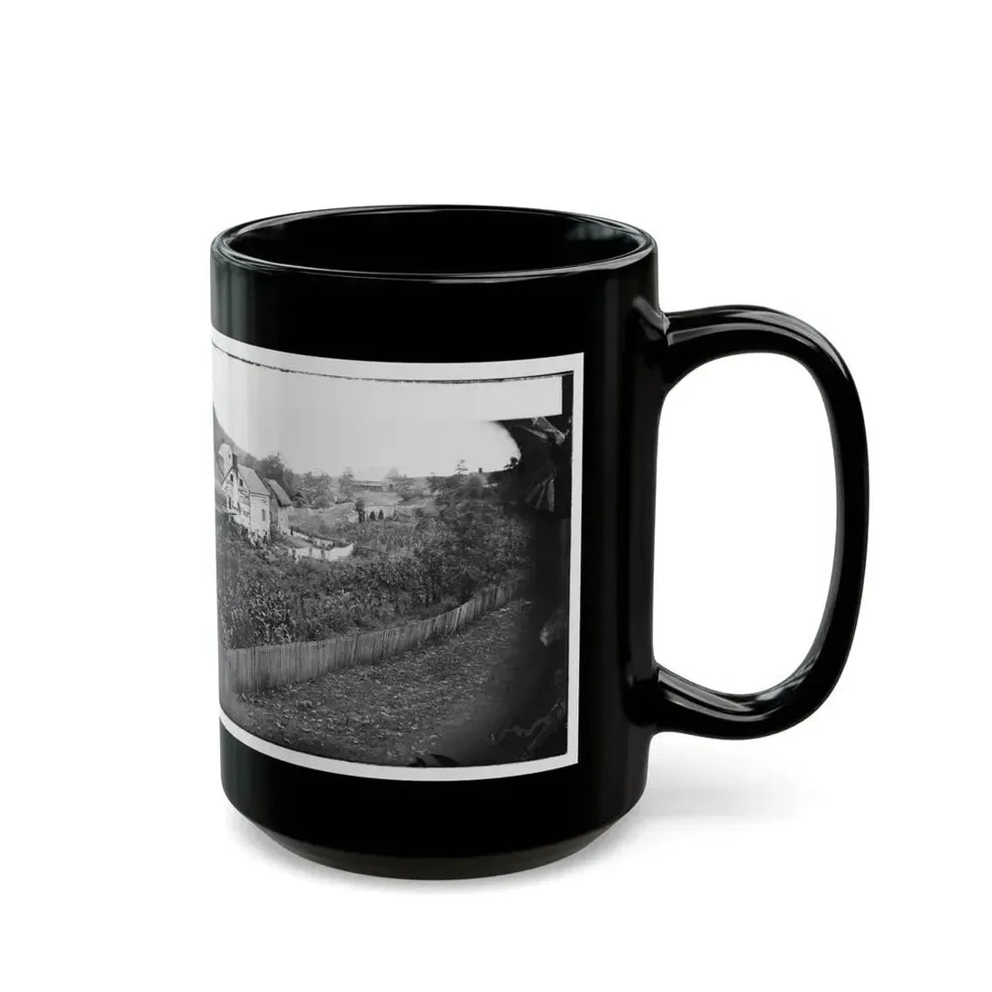 Antietam, Maryland. Bridge Across The Antietam. Northeast View (U.S. Civil War) Black Coffee Mug - Go Mug Yourself