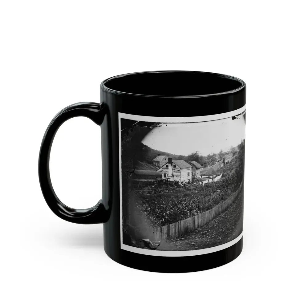 Antietam, Maryland. Bridge Across The Antietam. Northeast View (U.S. Civil War) Black Coffee Mug - Go Mug Yourself