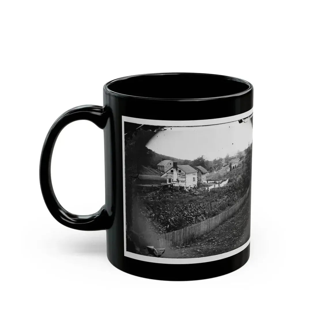 Antietam, Maryland. Bridge Across The Antietam. Northeast View (U.S. Civil War) Black Coffee Mug - Go Mug Yourself