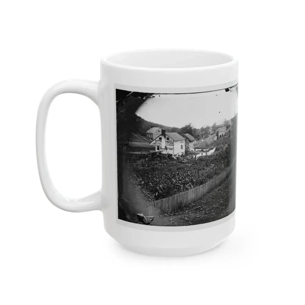 Antietam, Maryland. Bridge Across The Antietam. Northeast View (U.S. Civil War) White Coffee Mug - Go Mug Yourself