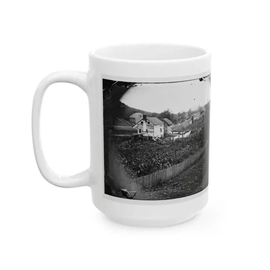 Antietam, Maryland. Bridge Across The Antietam. Northeast View (U.S. Civil War) White Coffee Mug - Go Mug Yourself
