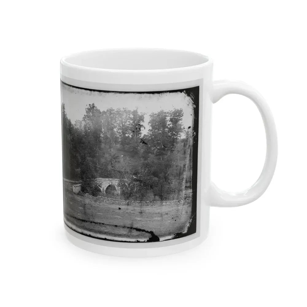 Antietam, Maryland. Burnside Bridge Across The Antietam 001 (U.S. Civil War) White Coffee Mug - Go Mug Yourself