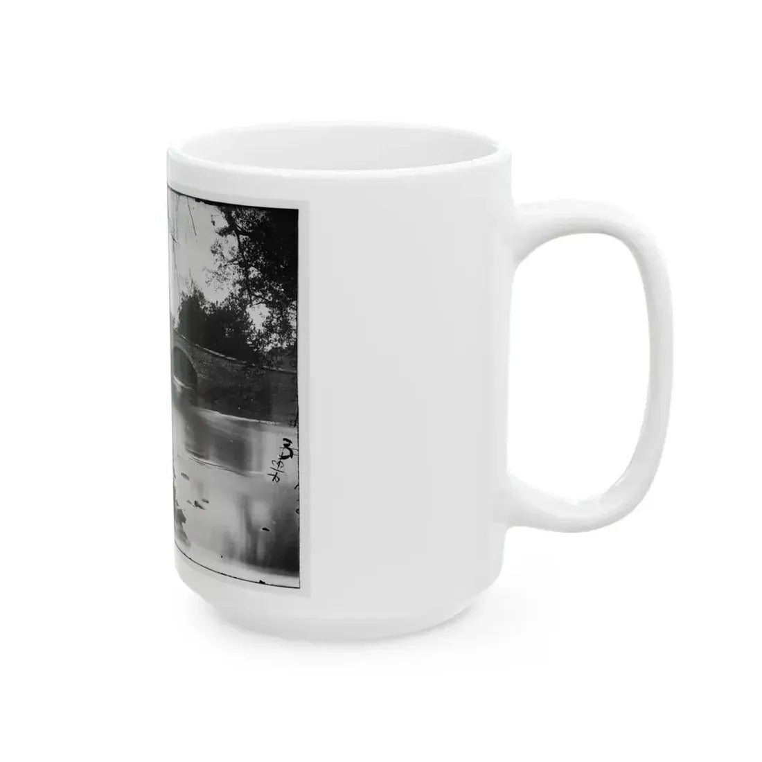 Antietam, Maryland. Burnside Bridge Across The Antietam. Southwest View (U.S. Civil War) White Coffee Mug - Go Mug Yourself