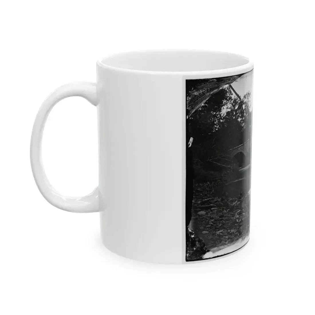 Antietam, Maryland. Burnside Bridge Across The Antietam. Southwest View (U.S. Civil War) White Coffee Mug - Go Mug Yourself