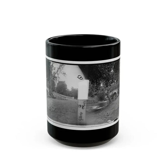 Antietam, Maryland. Burnside Bridge Across The Antietam (U.S. Civil War) Black Coffee Mug 15oz - Go Mug Yourself