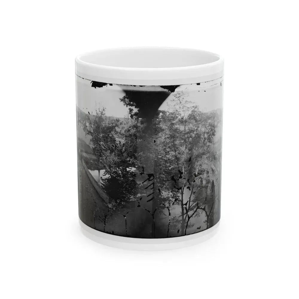 Antietam, Maryland. Burnside Bridge. Photographed From A Tree (U.S. Civil War) White Coffee Mug 11oz - Go Mug Yourself