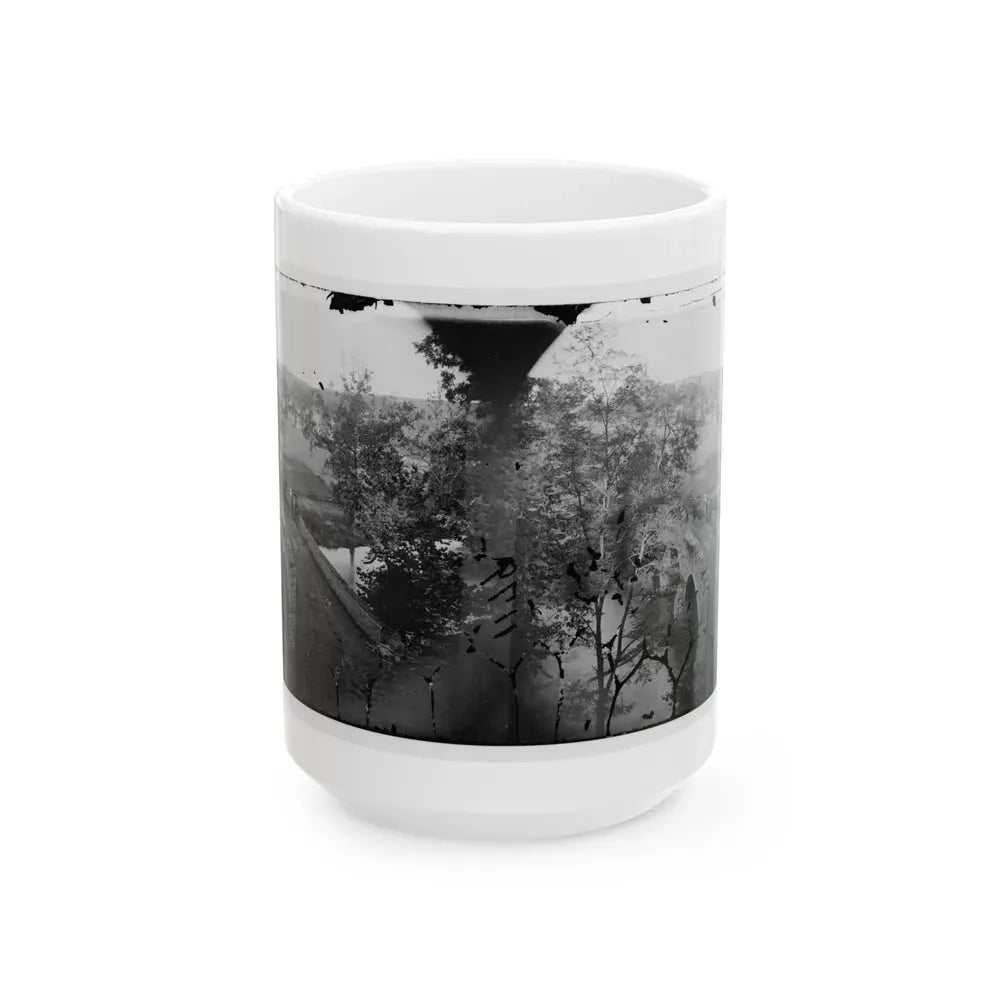 Antietam, Maryland. Burnside Bridge. Photographed From A Tree (U.S. Civil War) White Coffee Mug 15oz - Go Mug Yourself