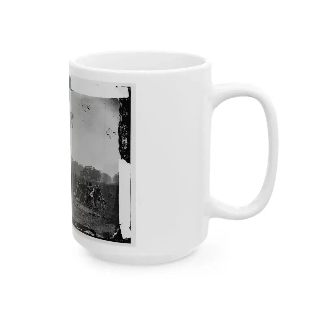 Antietam, Maryland. Burying The Dead Confederate Soldiers (U.S. Civil War) White Coffee Mug - Go Mug Yourself