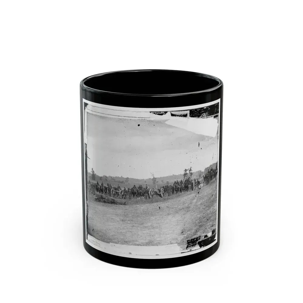 Antietam, Maryland. Captain J.M. Knap's Penn. Independent Battery E Light Artillery (U.S. Civil War) Black Coffee Mug 11oz - Go Mug Yourself