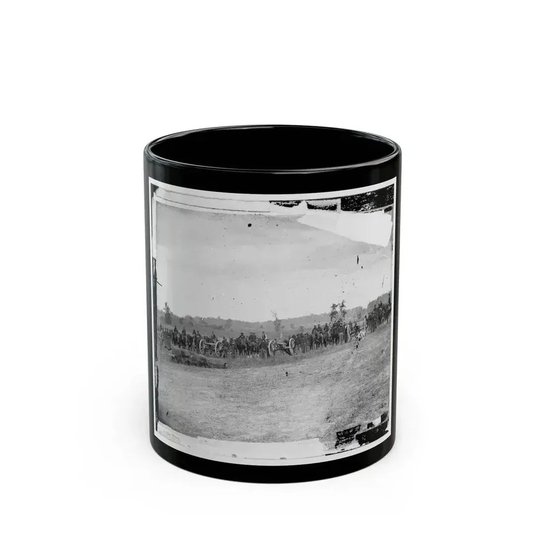 Antietam, Maryland. Captain J.M. Knap's Penn. Independent Battery E Light Artillery (U.S. Civil War) Black Coffee Mug 11oz - Go Mug Yourself