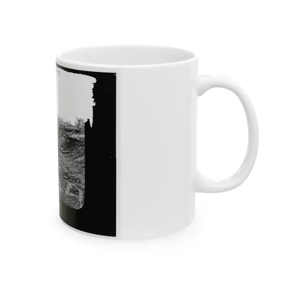 Antietam, Maryland. Confederate Dead In A Ditch On The Right Wing (U.S. Civil War) White Coffee Mug - Go Mug Yourself