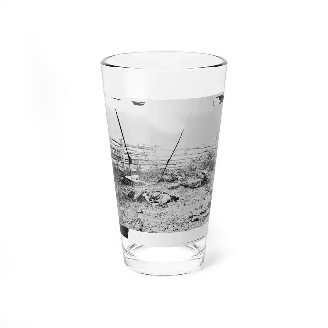Antietam, Maryland. Confederate Soldiers As They Fell Inside The Fence On The Hagerstown Road (U.S. Civil War) Pint Glass 16oz 16oz - Go Mug Yourself