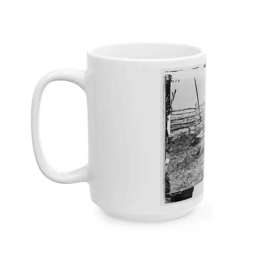 Antietam, Maryland. Confederate Soldiers As They Fell Inside The Fence On The Hagerstown Road (U.S. Civil War) White Coffee Mug - Go Mug Yourself