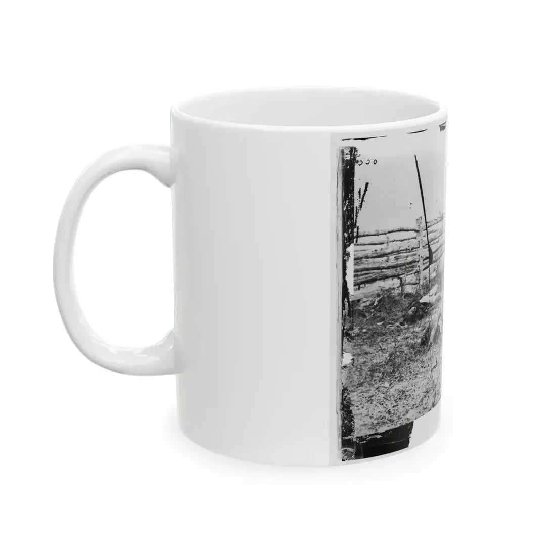 Antietam, Maryland. Confederate Soldiers As They Fell Inside The Fence On The Hagerstown Road (U.S. Civil War) White Coffee Mug - Go Mug Yourself