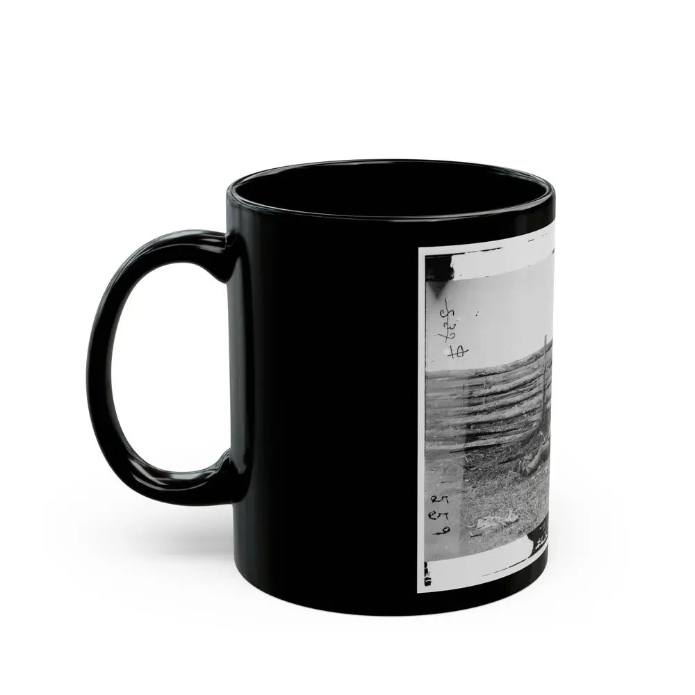 Antietam, Maryland. Dead Of Stonewall Jackson's Brigade By Rail Fence On The Hagerstown Pike (U.S. Civil War) Black Coffee Mug - Go Mug Yourself