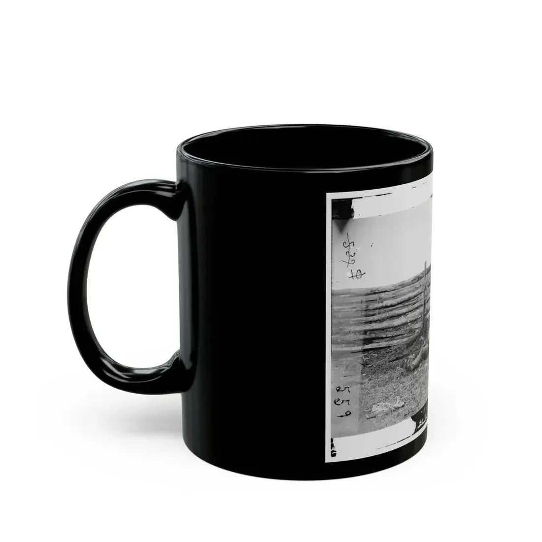 Antietam, Maryland. Dead Of Stonewall Jackson's Brigade By Rail Fence On The Hagerstown Pike (U.S. Civil War) Black Coffee Mug - Go Mug Yourself