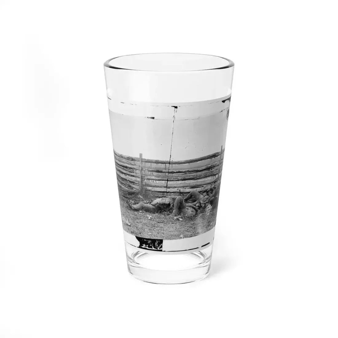 Antietam, Maryland. Dead Of Stonewall Jackson's Brigade By Rail Fence On The Hagerstown Pike (U.S. Civil War) Pint Glass 16oz 16oz - Go Mug Yourself