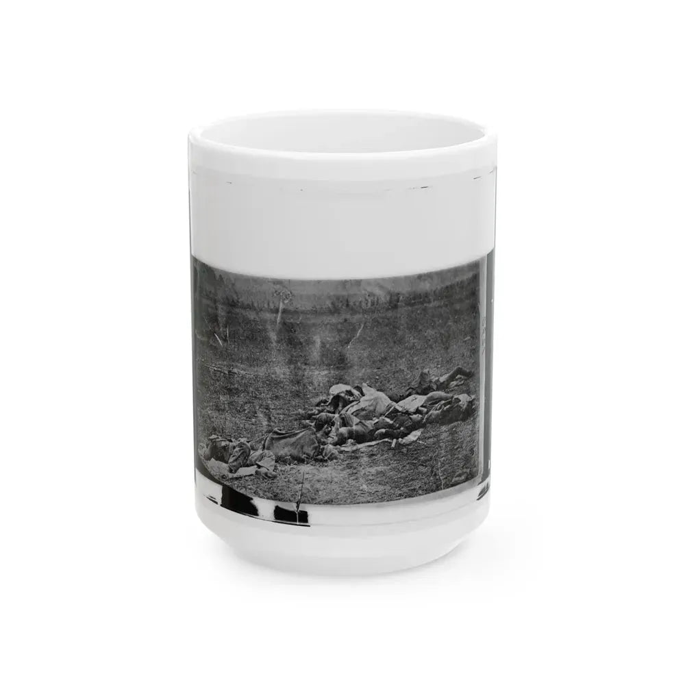 Antietam, Maryland. Dead On Battlefield (U.S. Civil War) White Coffee Mug 15oz - Go Mug Yourself