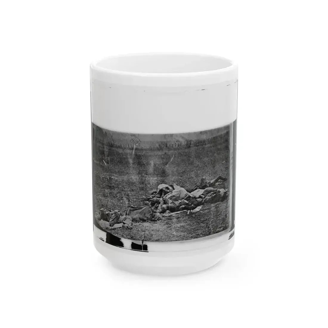 Antietam, Maryland. Dead On Battlefield (U.S. Civil War) White Coffee Mug 15oz - Go Mug Yourself