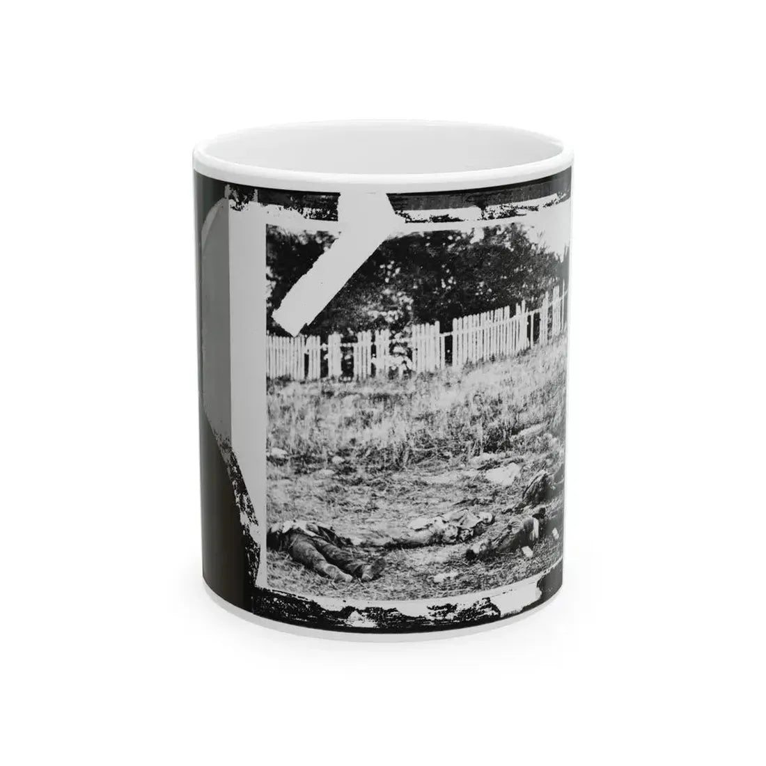 Antietam, Maryland. Dead Soldiers On Battlefield (U.S. Civil War) White Coffee Mug 11oz - Go Mug Yourself