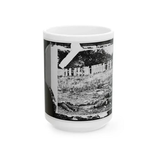 Antietam, Maryland. Dead Soldiers On Battlefield (U.S. Civil War) White Coffee Mug 15oz - Go Mug Yourself