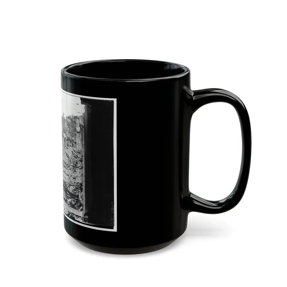 Antietam, Maryland. Ditch With Bodies Of Soldiers On Right Wing Used As A Rifle Pit By Confederates (U.S. Civil War) Black Coffee Mug - Go Mug Yourself