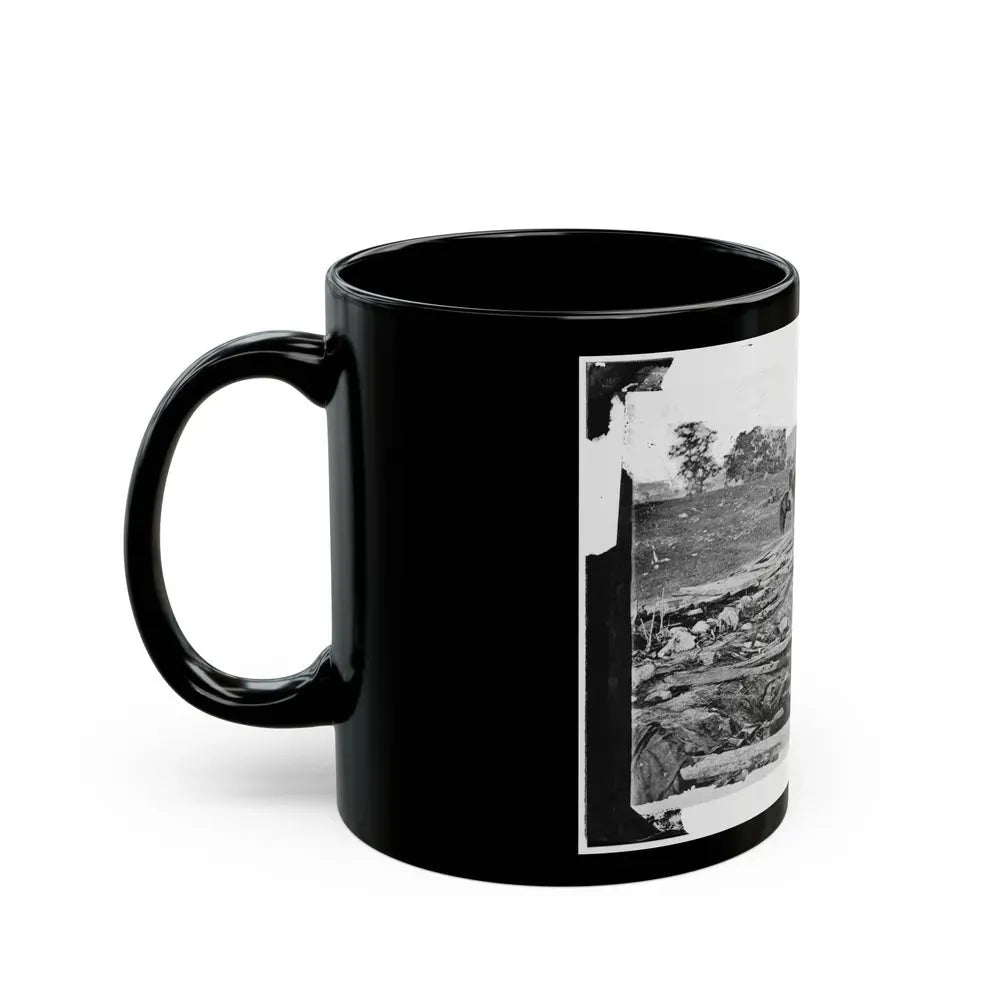 Antietam, Maryland. Ditch With Bodies Of Soldiers On Right Wing Used As A Rifle Pit By Confederates (U.S. Civil War) Black Coffee Mug - Go Mug Yourself