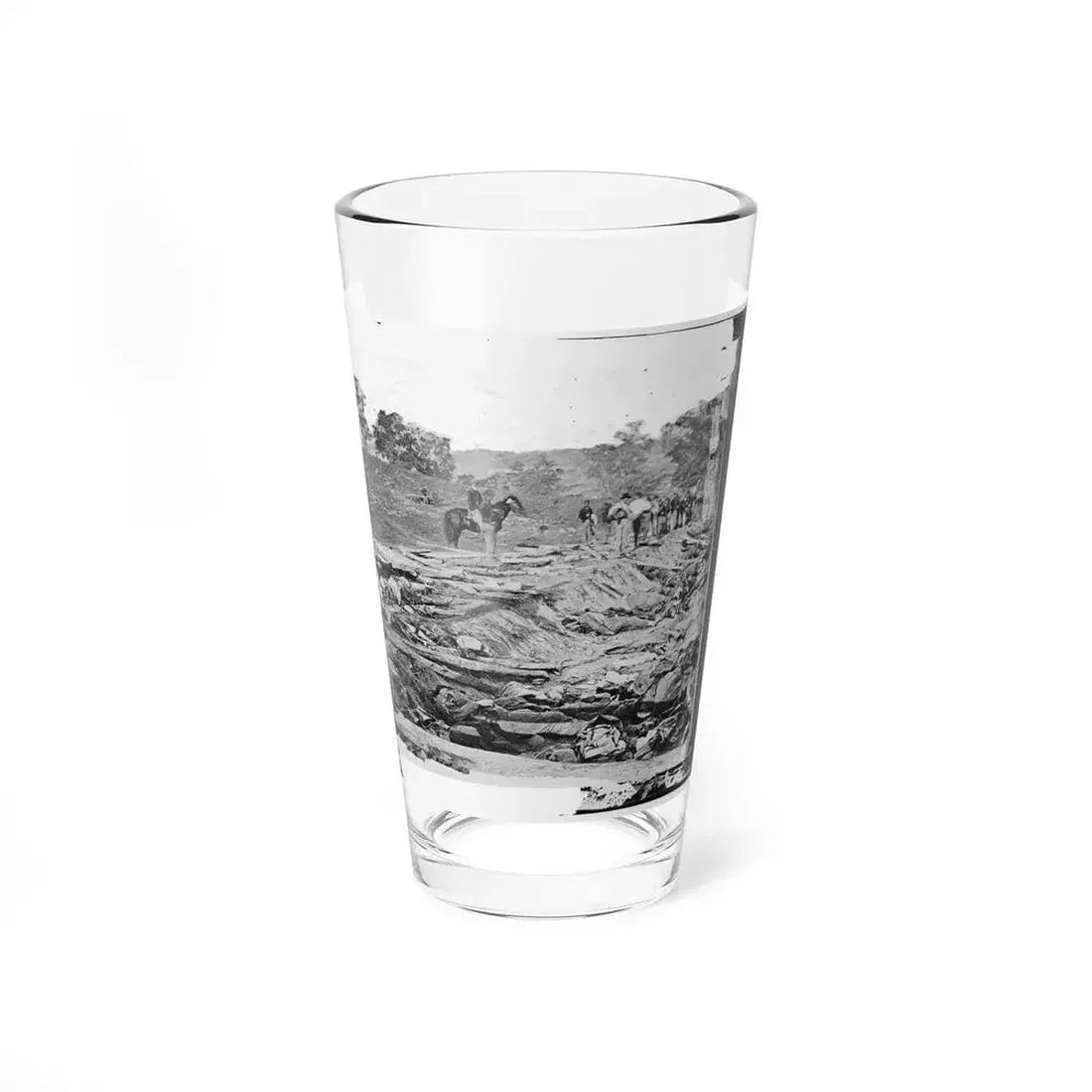 Antietam, Maryland. Ditch With Bodies Of Soldiers On Right Wing Used As A Rifle Pit By Confederates (U.S. Civil War) Pint Glass 16oz 16oz - Go Mug Yourself