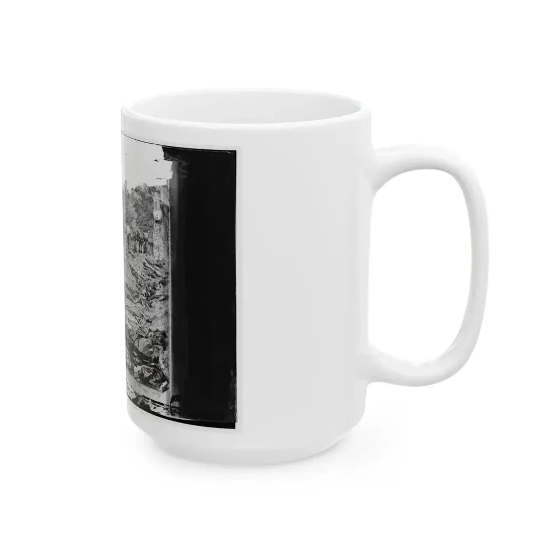 Antietam, Maryland. Ditch With Bodies Of Soldiers On Right Wing Used As A Rifle Pit By Confederates (U.S. Civil War) White Coffee Mug - Go Mug Yourself