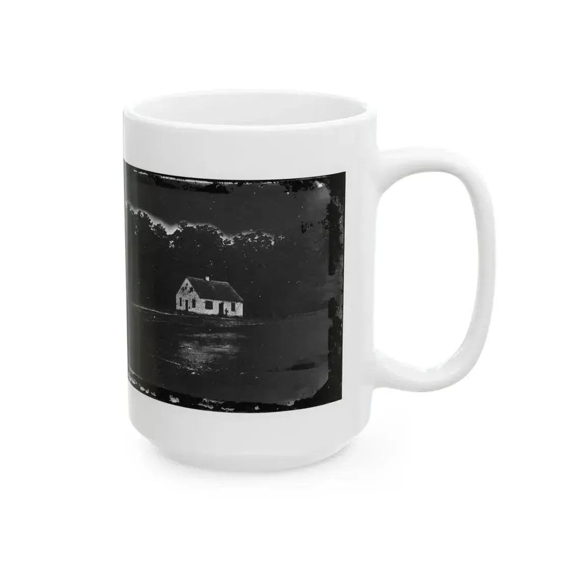 Antietam, Maryland. Dunker Church On Battlefield(2) (U.S. Civil War) White Coffee Mug - Go Mug Yourself