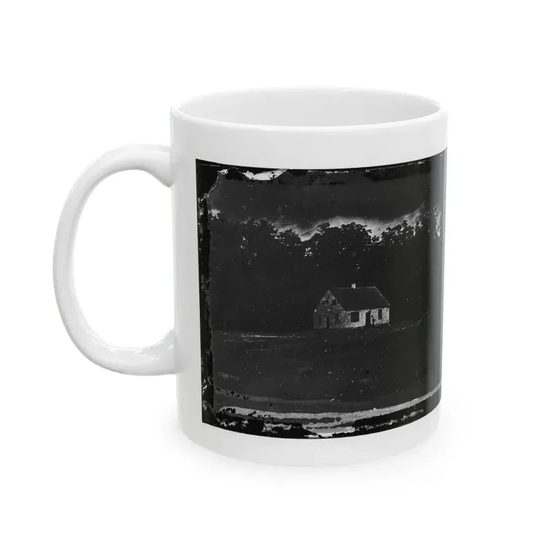 Antietam, Maryland. Dunker Church On Battlefield(2) (U.S. Civil War) White Coffee Mug - Go Mug Yourself