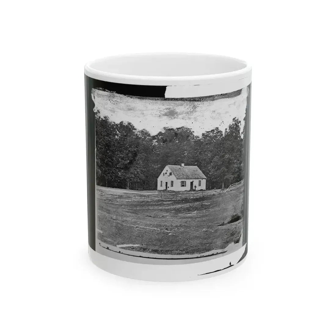Antietam, Maryland. Dunker Church On Battlefield (U.S. Civil War) White Coffee Mug 11oz - Go Mug Yourself