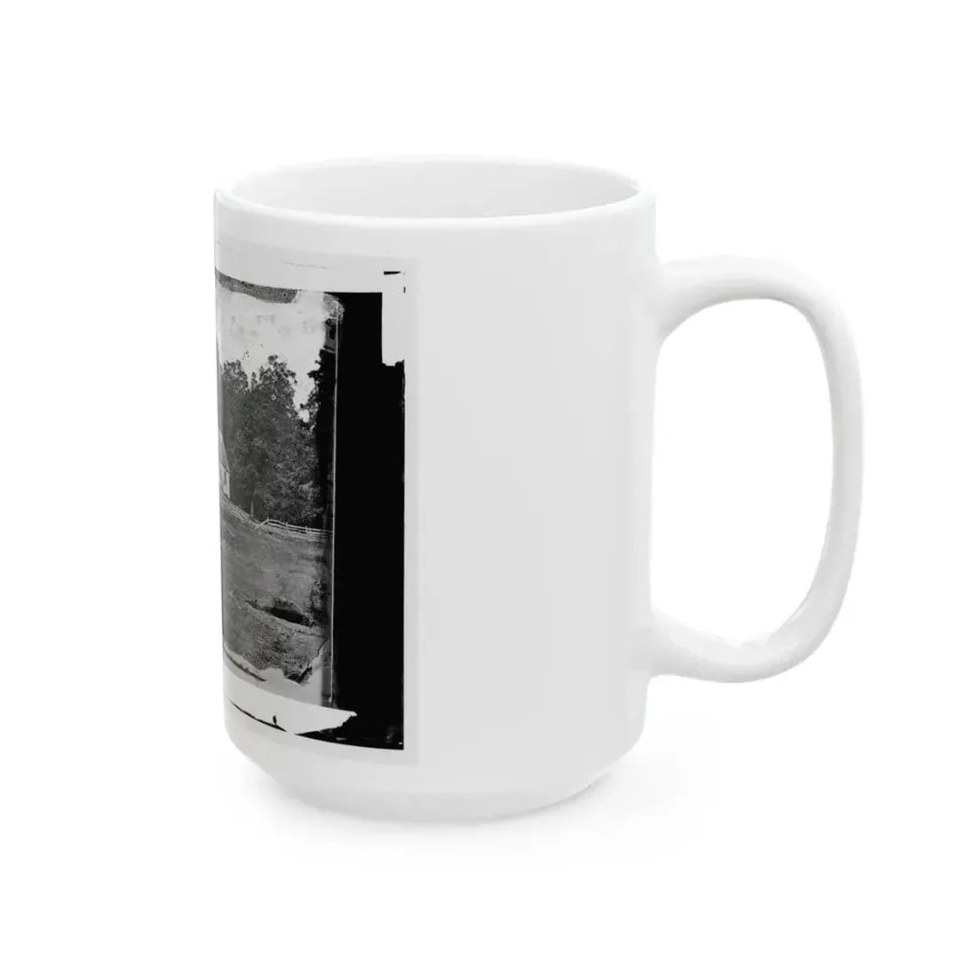 Antietam, Maryland. Dunker Church On Battlefield (U.S. Civil War) White Coffee Mug - Go Mug Yourself