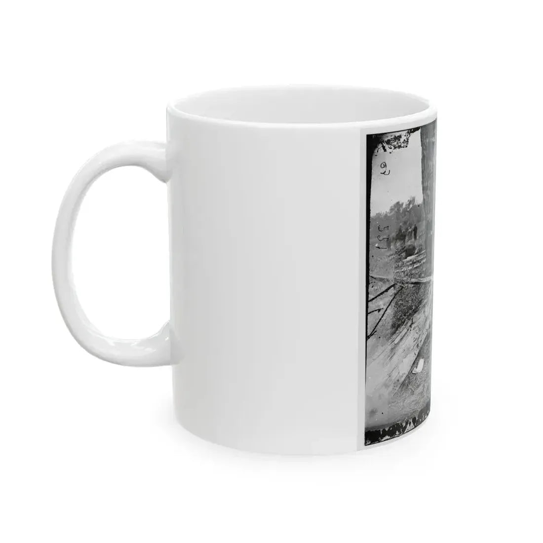 Antietam, Maryland. Federal Buried, Confederate Unburied, Where They Fell (U.S. Civil War) White Coffee Mug - Go Mug Yourself