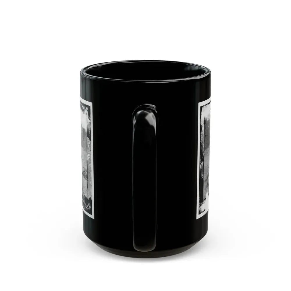 Antietam, Maryland. Field Where Sumner's Corps Charged. Bodies Of Confederate In Front Of The Dunker Church (U.S. Civil War) Black Coffee Mug - Go Mug Yourself