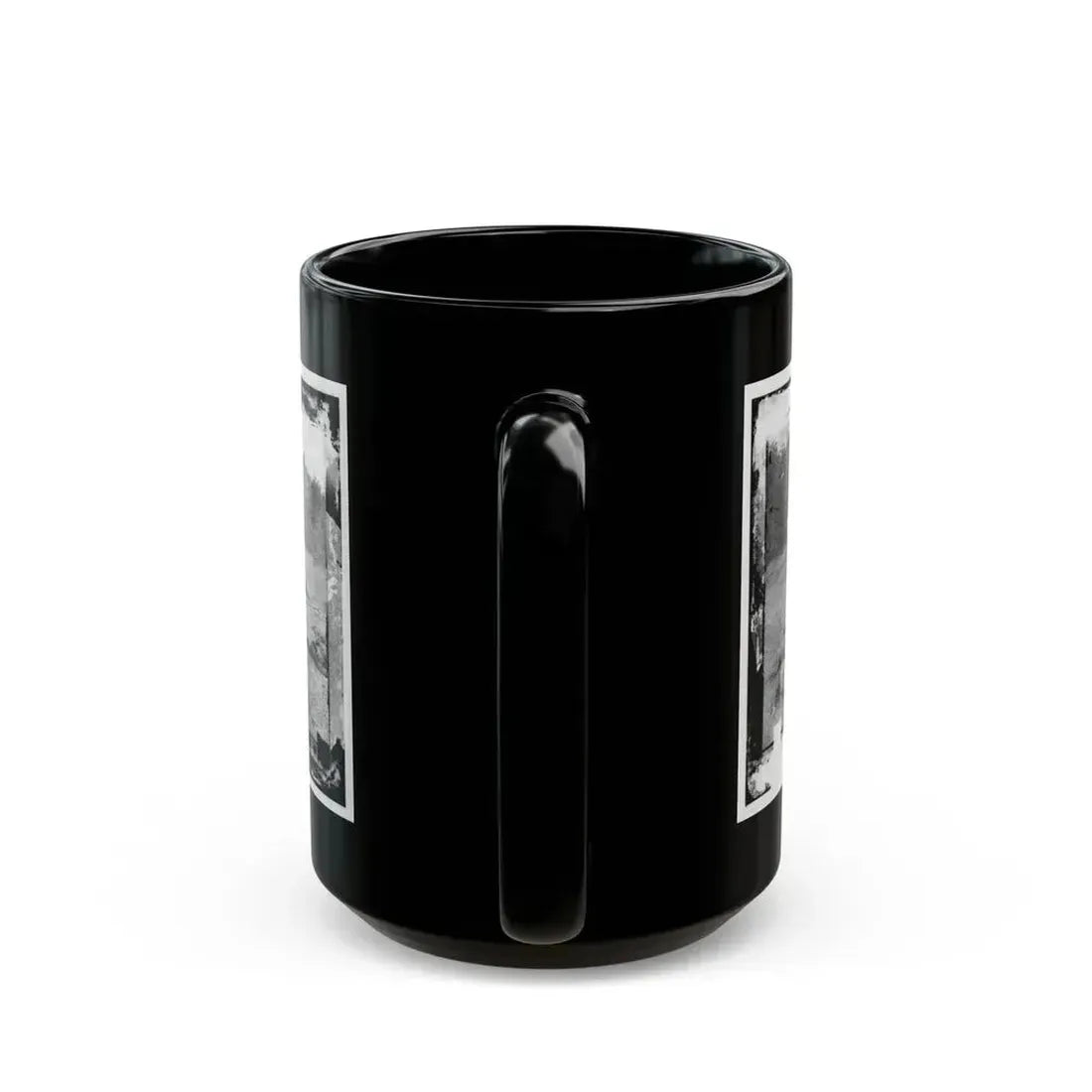 Antietam, Maryland. Field Where Sumner's Corps Charged. Bodies Of Confederate In Front Of The Dunker Church (U.S. Civil War) Black Coffee Mug - Go Mug Yourself