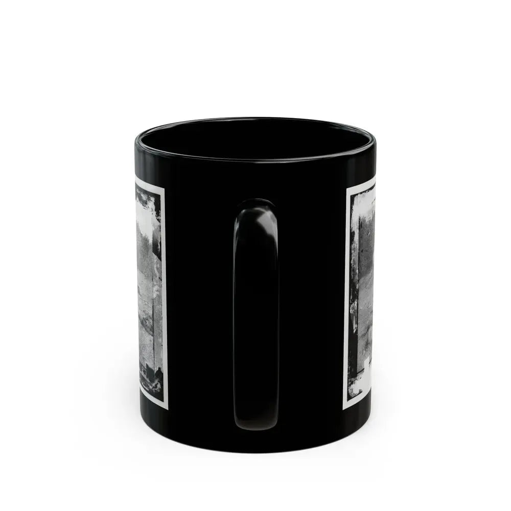 Antietam, Maryland. Field Where Sumner's Corps Charged. Bodies Of Confederate In Front Of The Dunker Church (U.S. Civil War) Black Coffee Mug - Go Mug Yourself