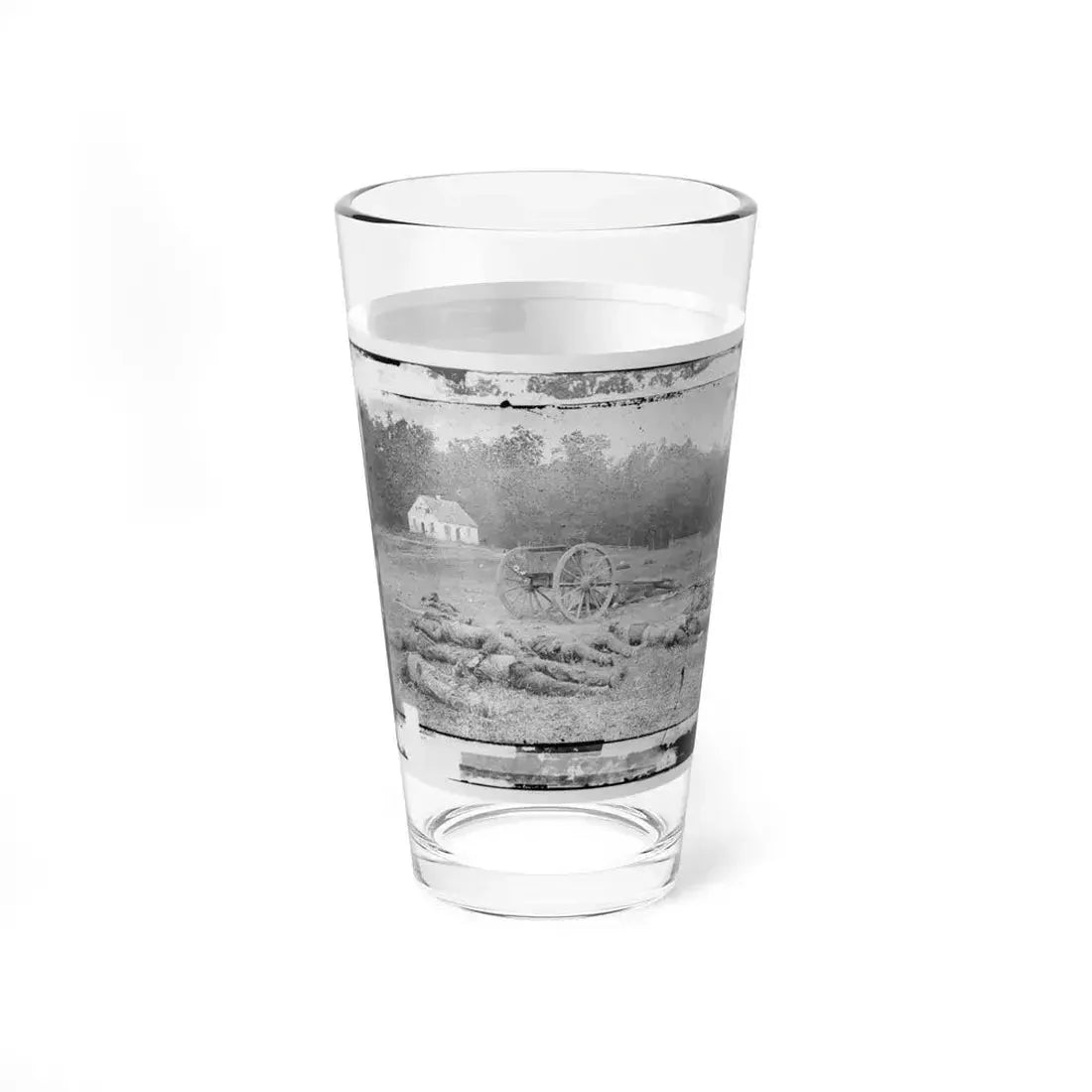 Antietam, Maryland. Field Where Sumner's Corps Charged. Bodies Of Confederate In Front Of The Dunker Church (U.S. Civil War) Pint Glass 16oz - Go Mug Yourself