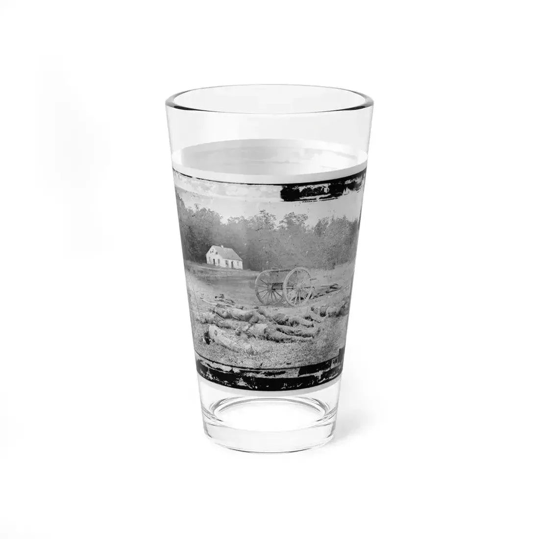 Antietam, Maryland. Field Where Sumner's Corps Charged. Bodies Of Confederate In Front Of The Dunker Church (U.S. Civil War) Pint Glass 16oz - Go Mug Yourself