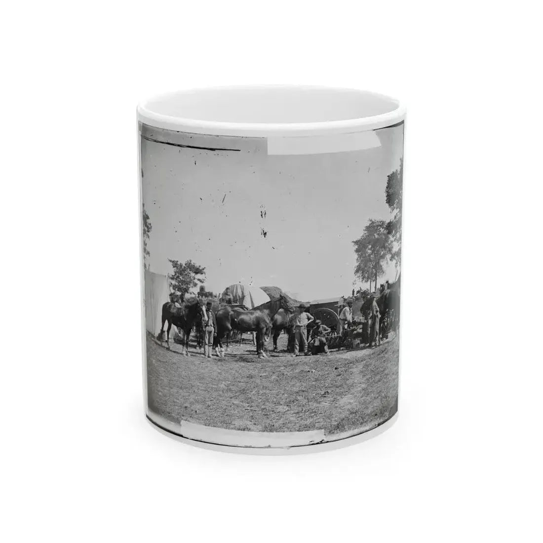 Antietam, Maryland. Forge Scene At General Mcclellan's Headquarters (U.S. Civil War) White Coffee Mug 11oz - Go Mug Yourself